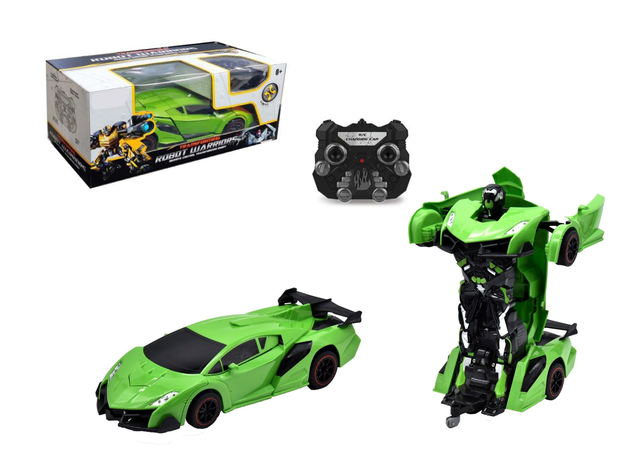 Φωτογραφία προϊόντος: Blue Toys R/c Τηλεκατευθυνόμενο Ρομπότ Μεταμορφώνεται σε Αυτοκινήτο Πράσινο (MKU448781)