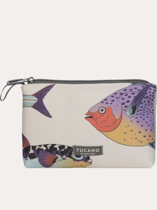 Φωτογραφία προϊόντος: TUCANO SCHIZZO Beauty Case Fish White Τσαντάκι Νεσεσέρ / Θήκη Κινητού