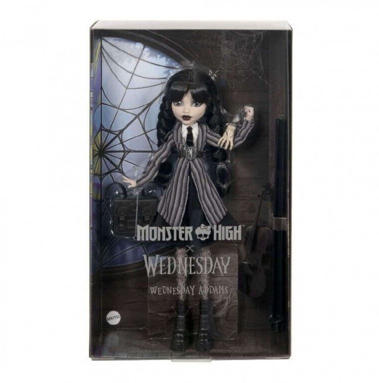 Φωτογραφία προϊόντος: Mattel Monster High Κούκλα Wednesday School Outfit (HXJ04)