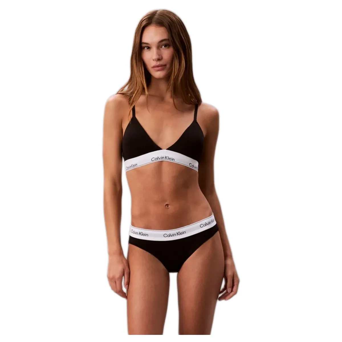 Φωτογραφία προϊόντος: Calvin Klein Γυναικείο Slip Waistband Logo Icon Cotton Modal, Χρώμα Μαύρο