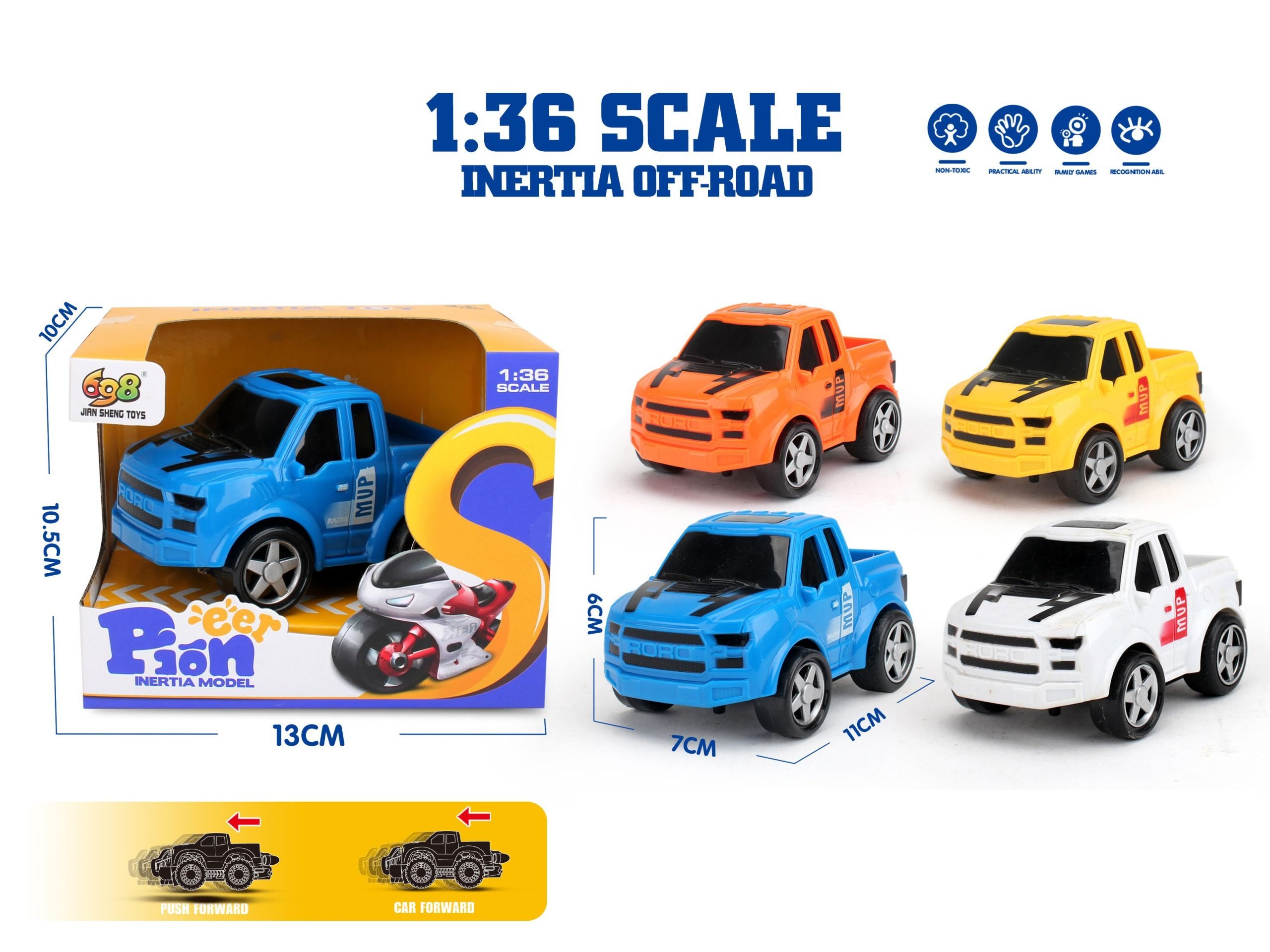 Φωτογραφία προϊόντος: Blue Toys Όχημα Friction Trick Pick Up (MKM223447)