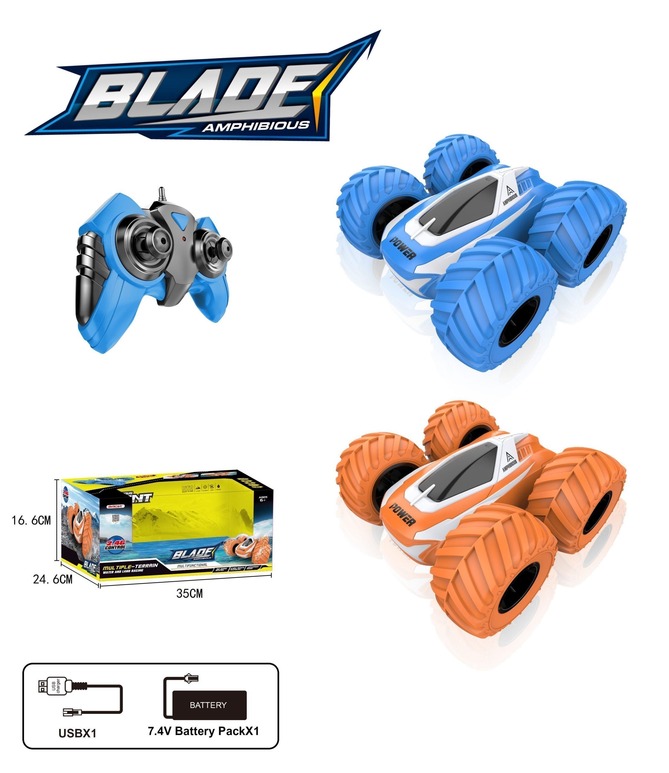 Φωτογραφία προϊόντος: Blue Toys R/c Τηλεκατευθυνόμενο Stunt Blade Amphibious (MKR045584)