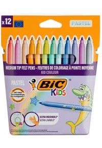 Φωτογραφία προϊόντος: BIC Bιc Μαρκαδόροι Λεπτοί Πλενόμενοι Παστέλ Χρώματα (520084)