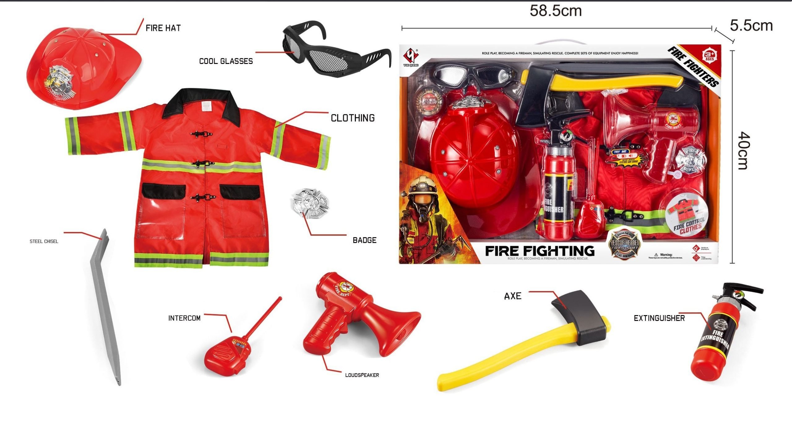 Φωτογραφία προϊόντος: Blue Toys Πυροσβεστικά Αξεσουάρ Σετ (MKJ111823)