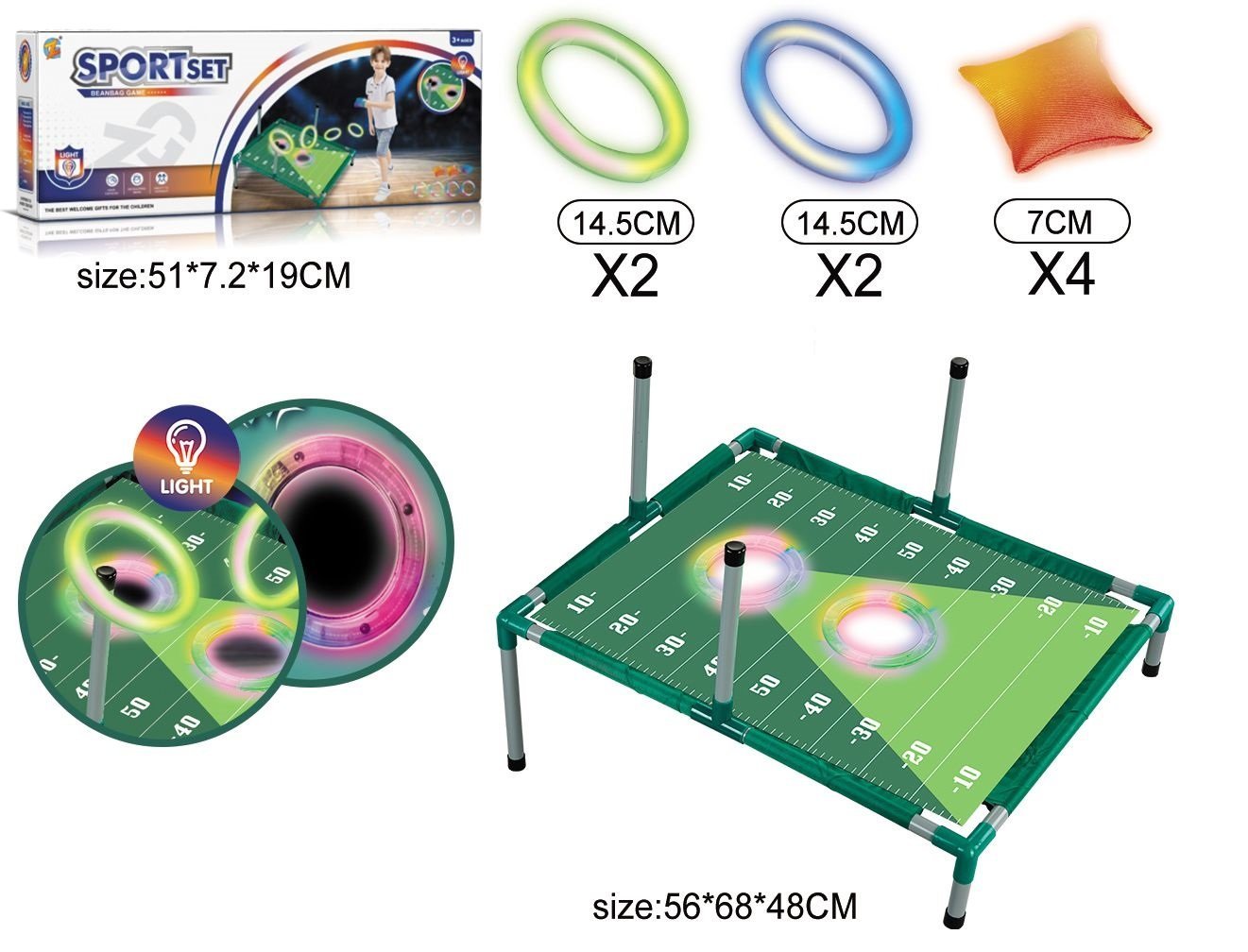 Φωτογραφία προϊόντος: Blue Toys Toss Rack Rings Με Φως (MKU107897)