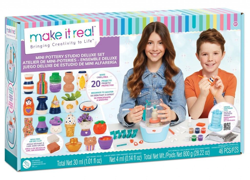 Φωτογραφία προϊόντος: Make It Real Mini Pottery Studio Deluxe Set (1830)