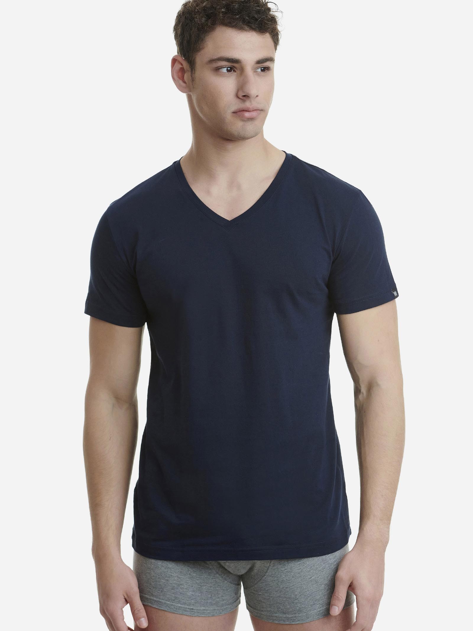 Φωτογραφία προϊόντος: Ανδρικό Φανελάκι T-shirt Βαμβακερό Walk W1921 ΜΠΛΕ M