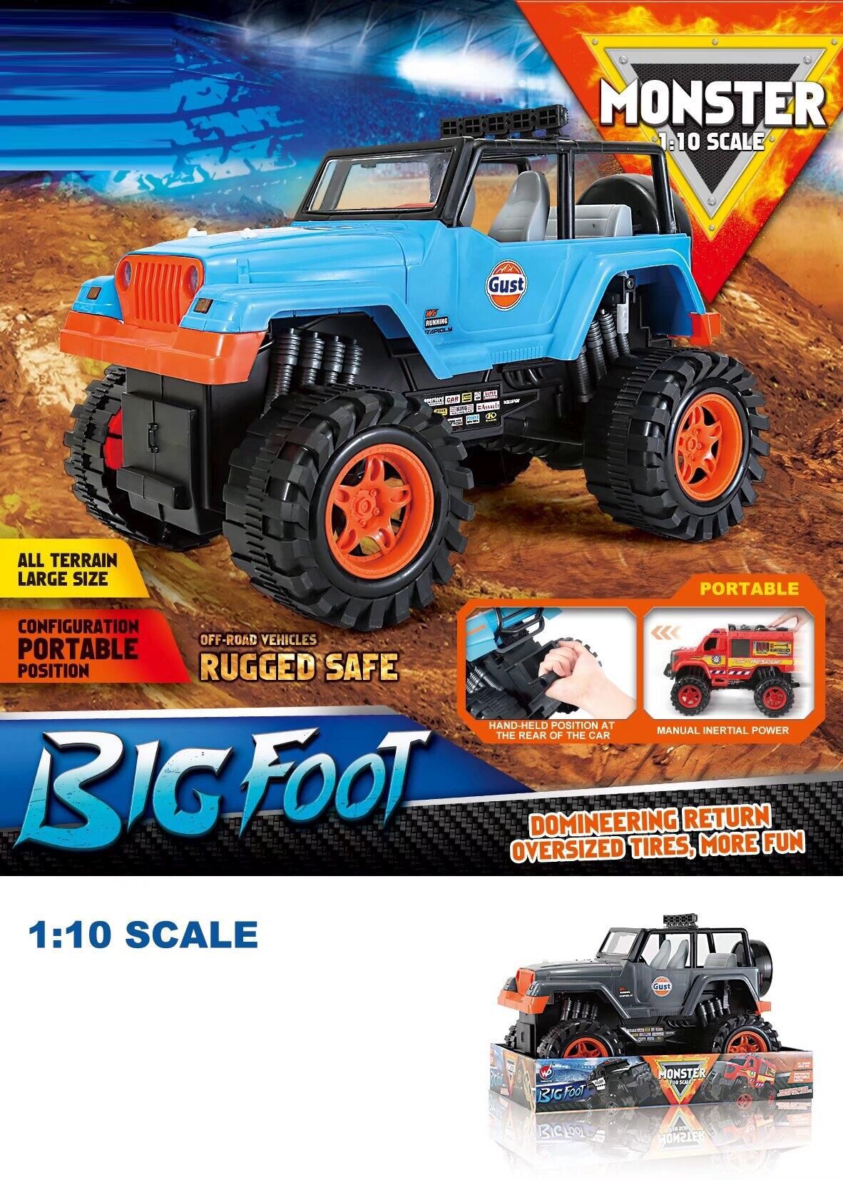 Φωτογραφία προϊόντος: Blue Toys Όχημα Friction Monster Off Road Big Foot (MKQ544698)