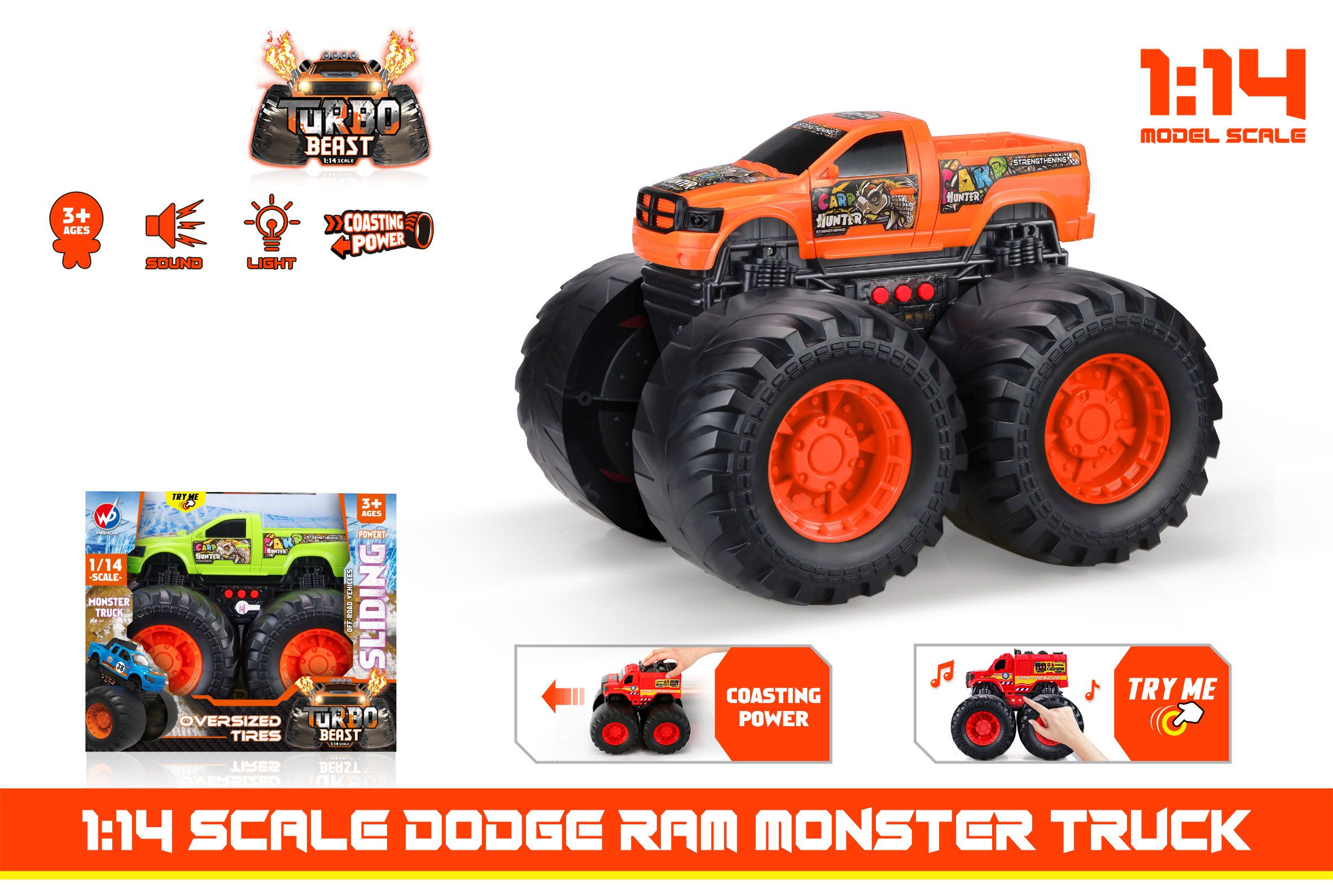 Φωτογραφία προϊόντος: Blue Toys B/O Όχημα Monster Off Road Με Φώτα και Μουσική (MKO437942)