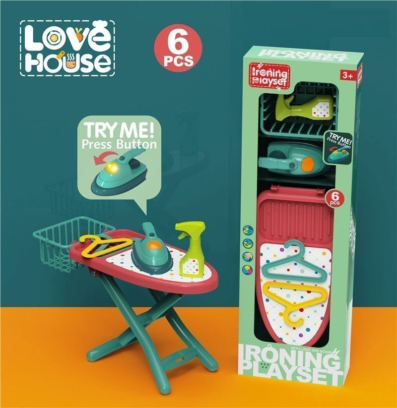 Φωτογραφία προϊόντος: Blue Toys Παιδικό Σετ Σιδερώματος Love House Με Φως (MKM777604)