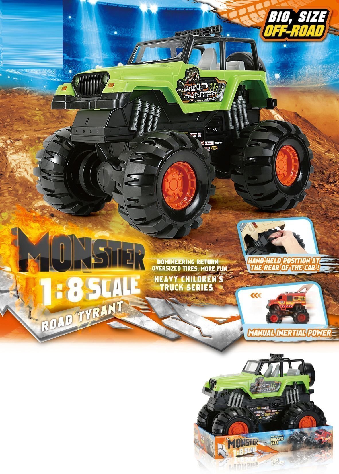 Φωτογραφία προϊόντος: Όχημα Friction Monster Off Road Tyrant (MKM669658)