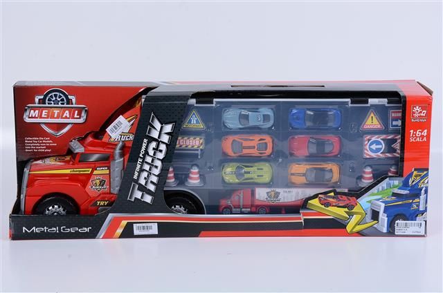 Φωτογραφία προϊόντος: Blue Toys Όχημα Racing Νταλίκα Με Θήκη Για Αυτοκινητάκια και Φως (MKI954998)