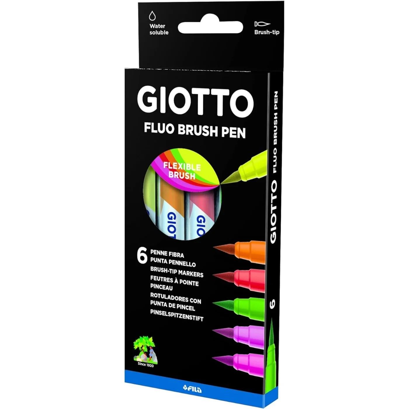 Φωτογραφία προϊόντος: Giotto Μαρκαδόροι Turbo Soft Fluo 6 τμχ (000427200)