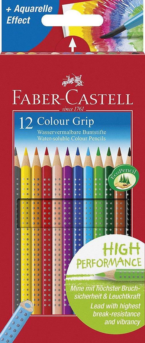 Φωτογραφία προϊόντος: Faber-Castell Ξυλομπογιές Ακουαρέλας Colour Crip Super Jumbo 12τμχ (12305893)
