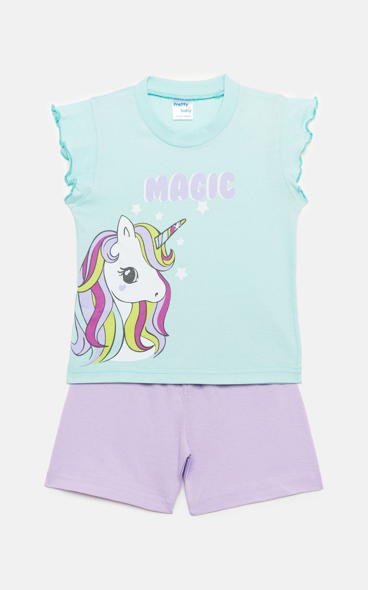 Φωτογραφία προϊόντος: Pretty baby Eleten Πυτζάμα Magic Aqua-Φραουλί (65542-01-54)