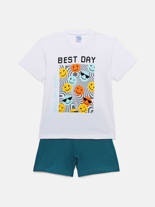 Φωτογραφία προϊόντος: Pretty baby Eleten Πυτζάμα Best Day Λευκό-Βεραμάν (65389-01-53)