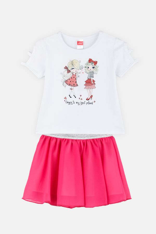 Φωτογραφία προϊόντος: Joyce Mini Σετ Μπλούζα-Φούστα Girls Ροζ (2411141-2)