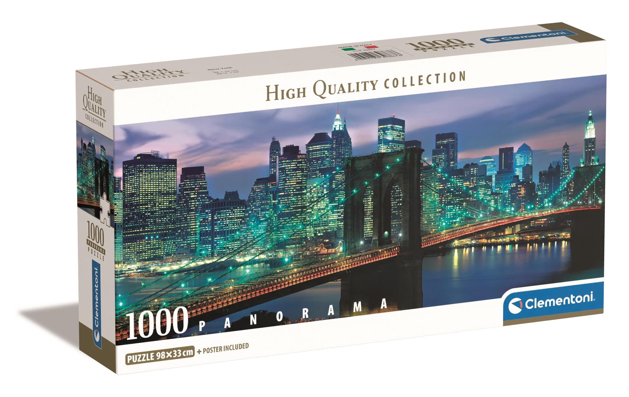 Φωτογραφία προϊόντος: Clementoni Παζλ High Quality Panorama 1000 New York (1220-39867)