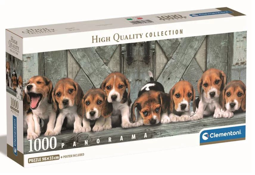 Φωτογραφία προϊόντος: Clementoni Παζλ High Quality Panorama 1000 Σκυλάκια Beagles (1220-39869)