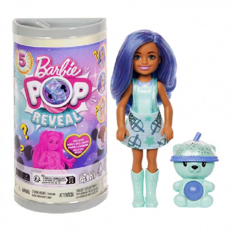 Φωτογραφία προϊόντος: Mattel Barbie Chelsea Pop Reveal Bubble Tea Κούκλα με 5 Εκπλήξεις (HRK63)