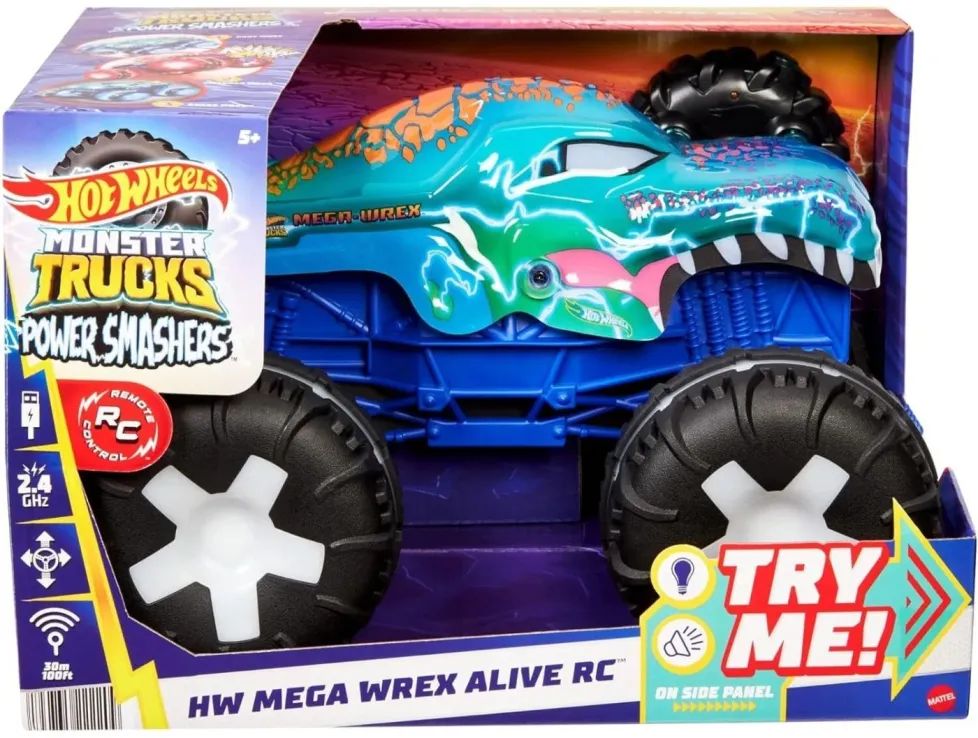 Φωτογραφία προϊόντος: Mattel Hot Wheels Τηλεκατευθυνόμενο MT Mega Wrex 1:15 (JBD90)