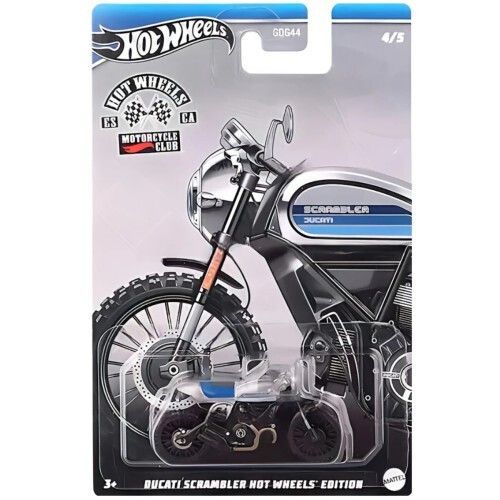 Φωτογραφία προϊόντος: Mattel Hot Wheels Ducati Scrambler Silver Motorcycle Club 2024 (HRR93)