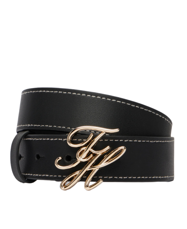 Φωτογραφία προϊόντος: Tommy Hilfiger Logo Plaque Buckle Leather Belt γυναικεία ζώνη AW0AW18568-1