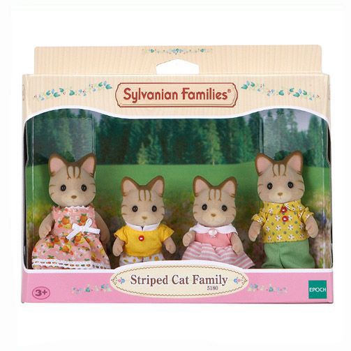 Φωτογραφία προϊόντος: Epoch Sylvanian Families: Οικογένεια Stripped Cat - Γατάκια με Ρίγες (5180)