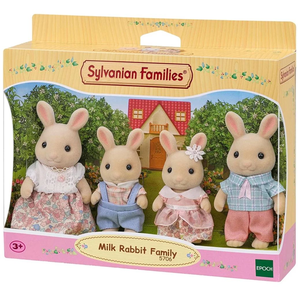 Φωτογραφία προϊόντος: Epoch Sylvanian Families Γαλατένια Οικογένεια Κουνελιών (5706)