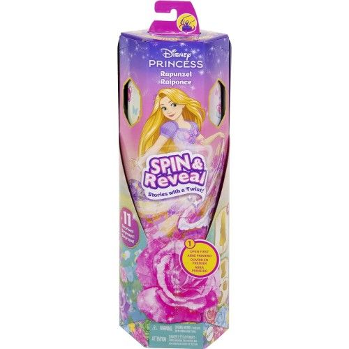 Φωτογραφία προϊόντος: Mattel Disney Princess Spin and Reveal Κούκλα Ραπουνζέλ με 11 Εκπλήξεις (HTV86)