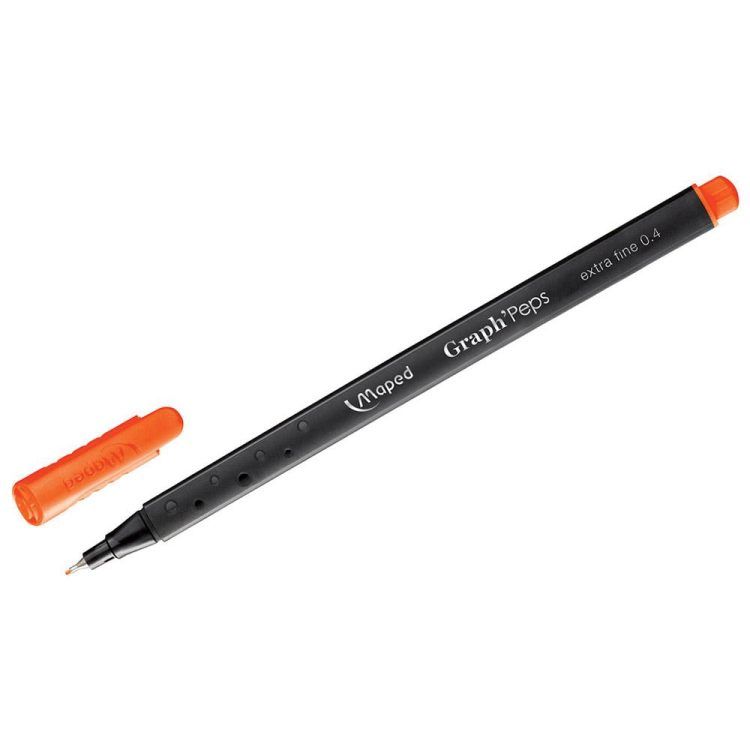 Φωτογραφία προϊόντος: Maped Μαρκαδοράκι Graph Peps Fineliner 0.4mm Πορτοκαλί (749116)