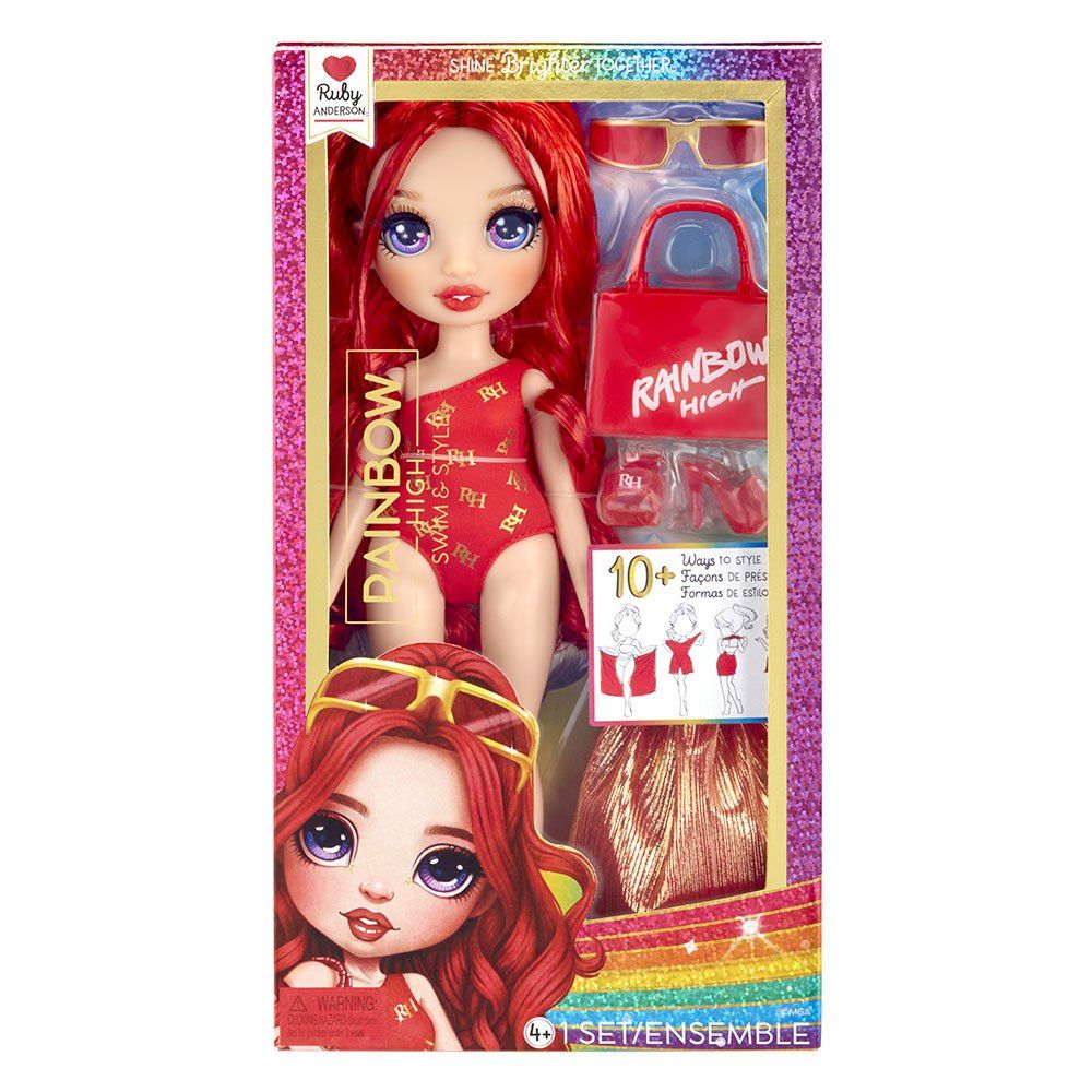 Φωτογραφία προϊόντος: MGA Entertainment Rainbow High Κουκλα - Swim Style Κουκλα Κόκκινη (1120377-EUC)