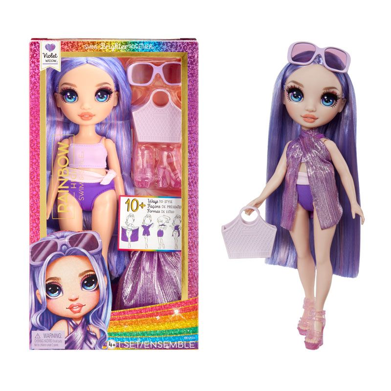 Φωτογραφία προϊόντος: MGA Entertainment Rainbow High Κούκλα Swim Style Μώβ (507314-EUC)