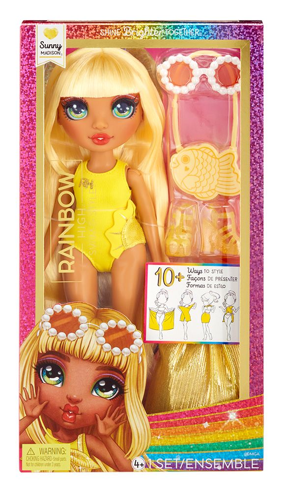 Φωτογραφία προϊόντος: MGA Entertainment Rainbow High Κούκλα Swim Style Κίτρινη (507284-EUC)