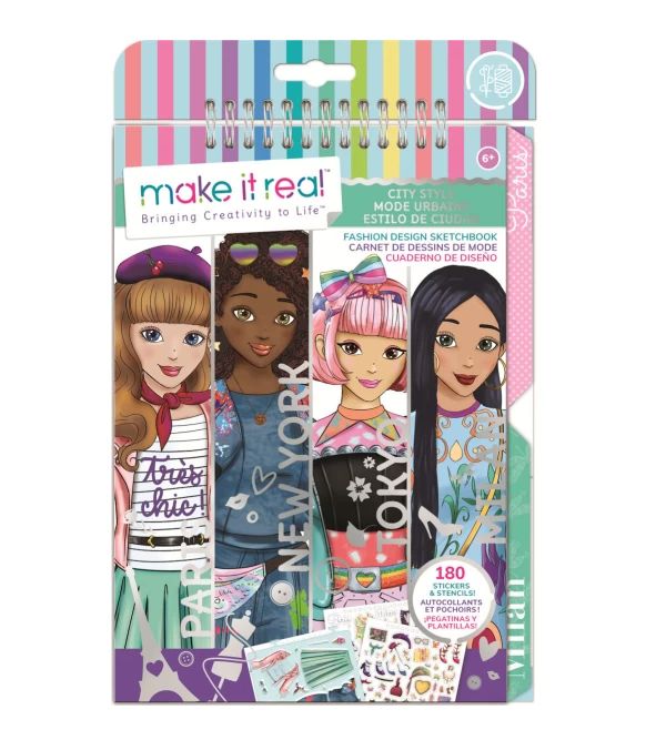 Φωτογραφία προϊόντος: Make It Real- Fashion Design Scetchbook City Style (3207)