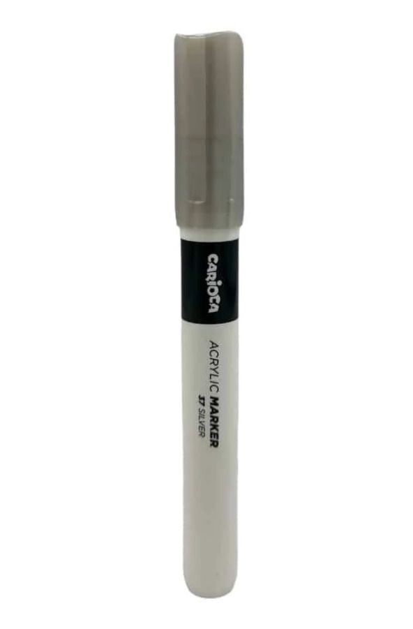 Φωτογραφία προϊόντος: Carioca Plus Μαρκαδόρος Ακρυλικός Acrylic 60 Ασημί (133006037)