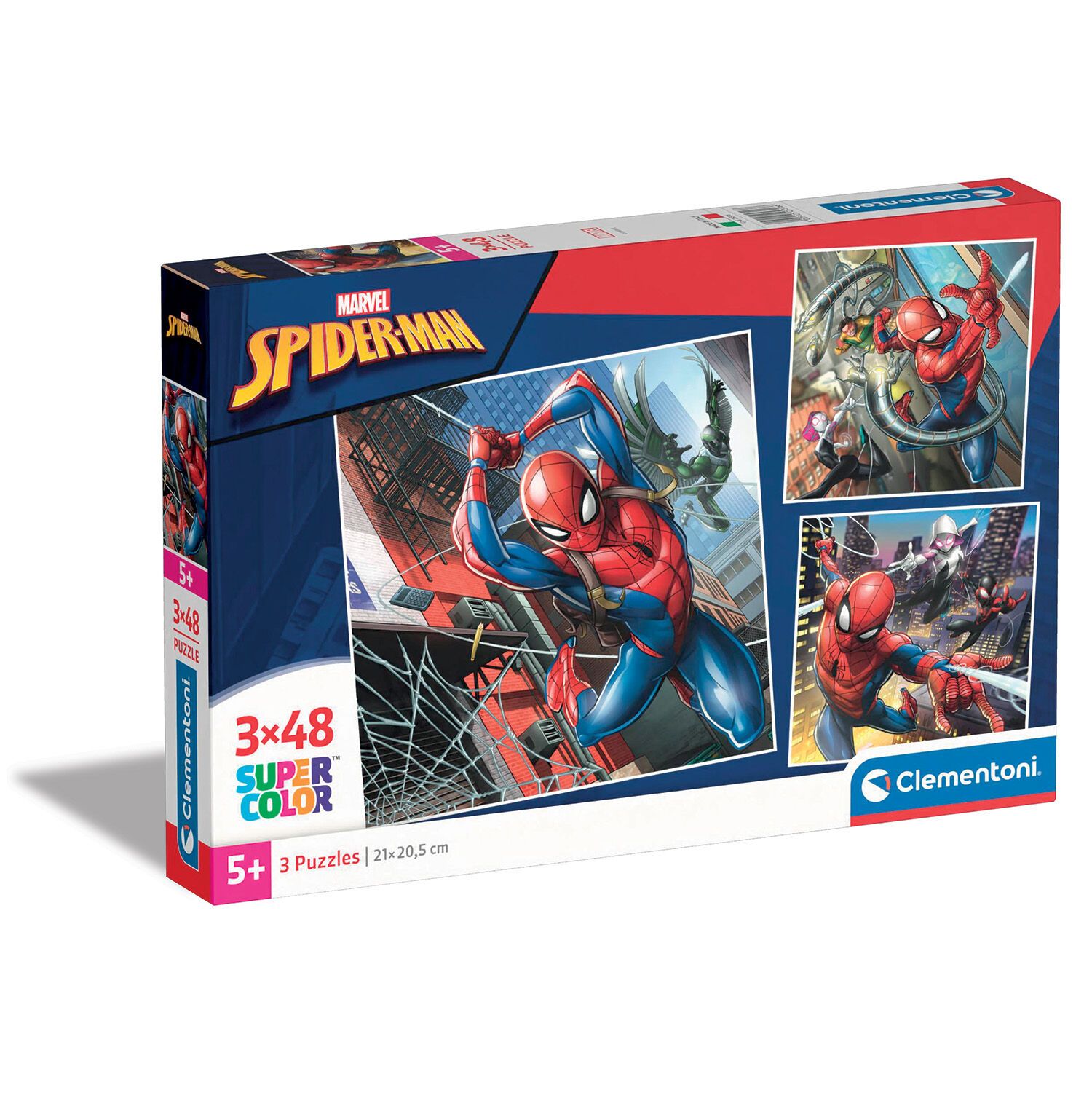 Φωτογραφία προϊόντος: Clementoni Παιδικό Παζλ Super Color Marvel Spiderman 3x48 τμχ (1200-25316)