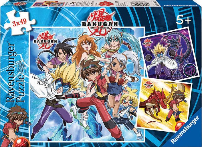 Φωτογραφία προϊόντος: Ravensburger Πάζλ 3x49 Bakugan (09296)
