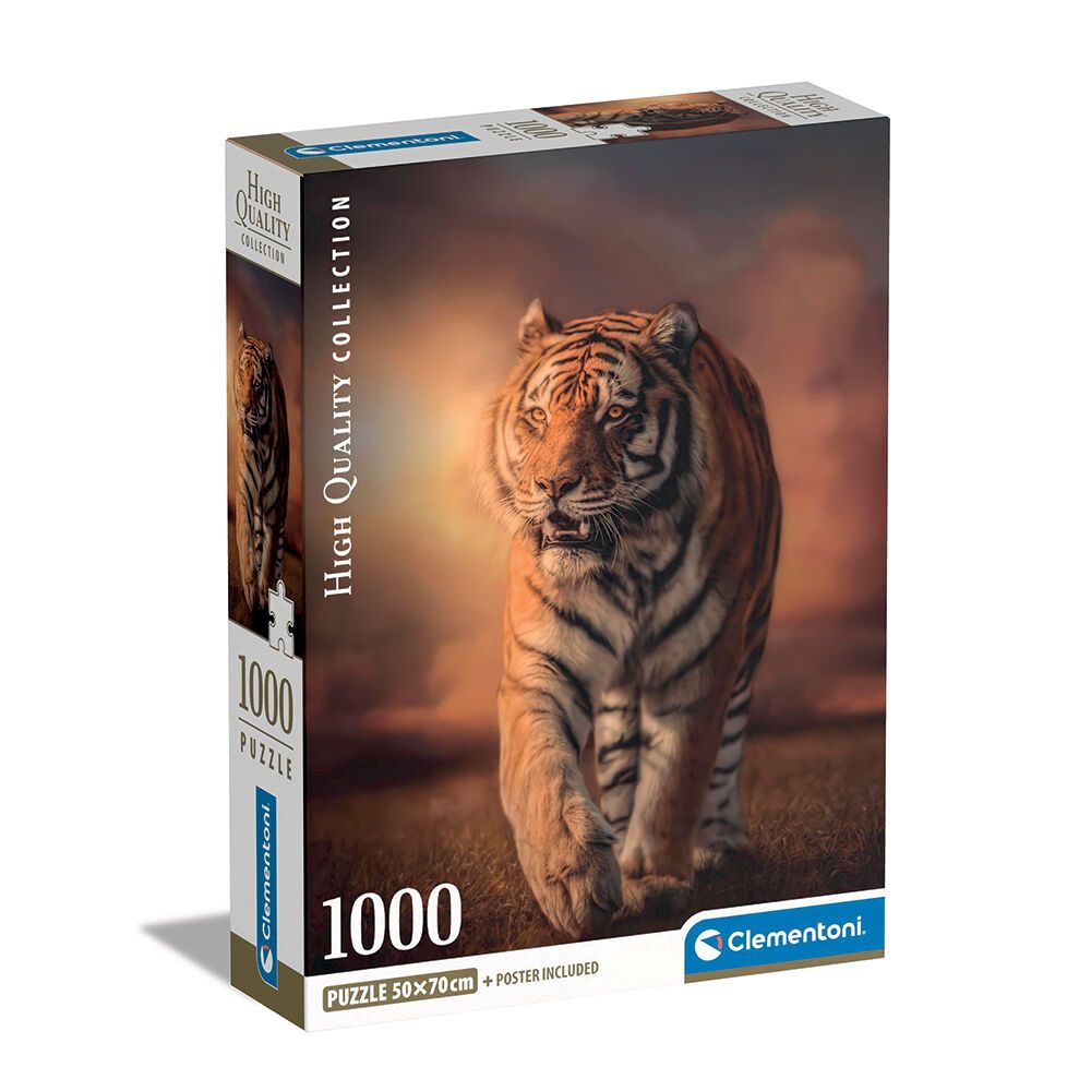 Φωτογραφία προϊόντος: Clementoni Παζλ 1000 High Quality Collection Τίγρης (1220-39773)