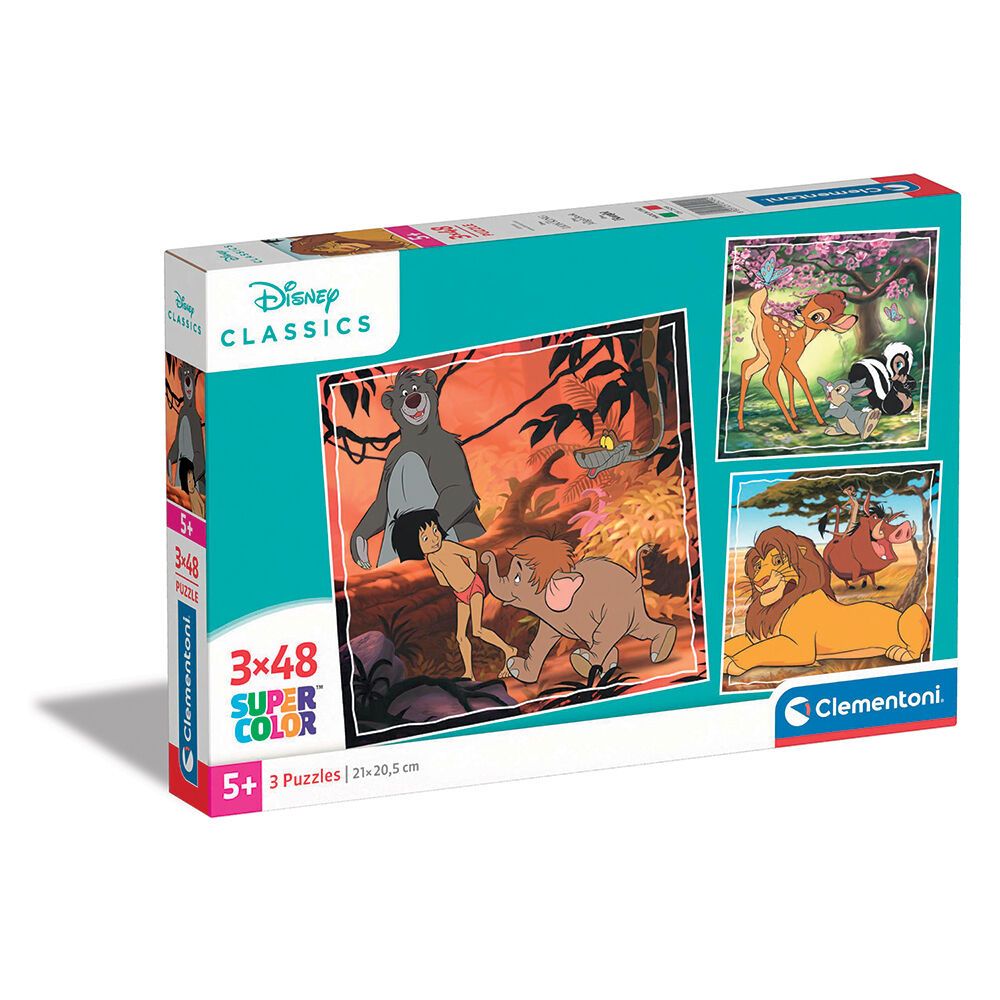 Φωτογραφία προϊόντος: Clementoni Παιδικό Παζλ Super Color Disney Classics 3x48 (1200-25299)