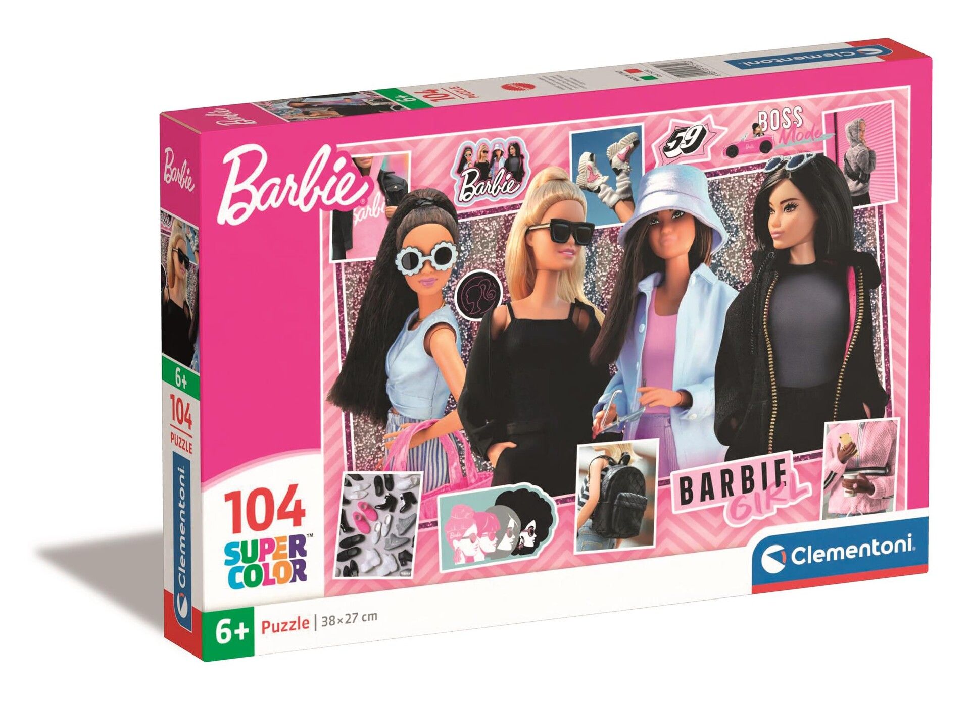 Φωτογραφία προϊόντος: Clementoni Παζλ 104 Super Color Barbie Girl Boss (1210-25754)