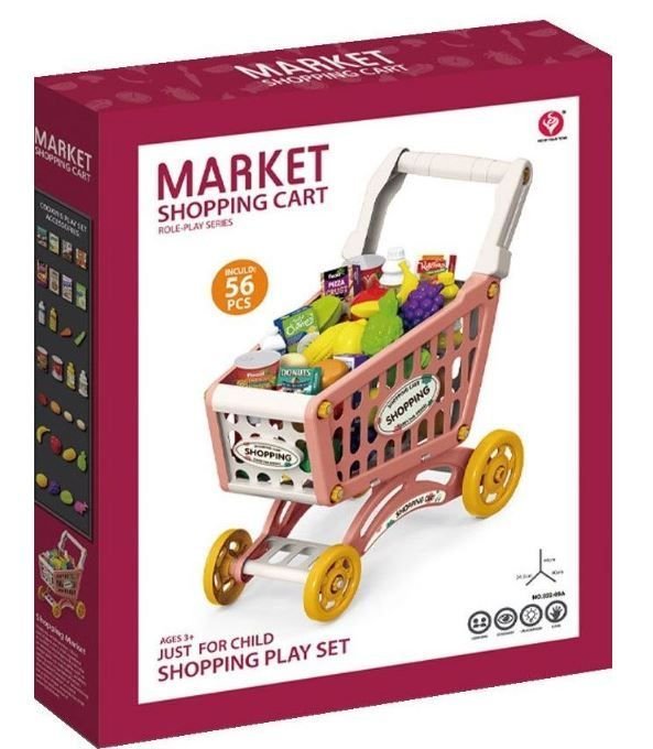Φωτογραφία προϊόντος: Blue Toys Παιδικό Καρότσι Αγορών Super Market Με Αξεσουάρ (MKN221988)
