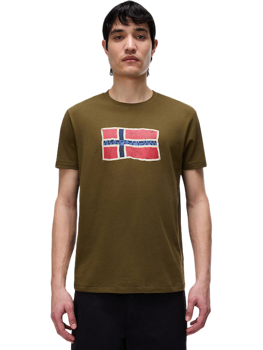 Φωτογραφία προϊόντος: Napapijri ανδρικό t-shirt με λογότυπο NP0A4FZBG3A1-1