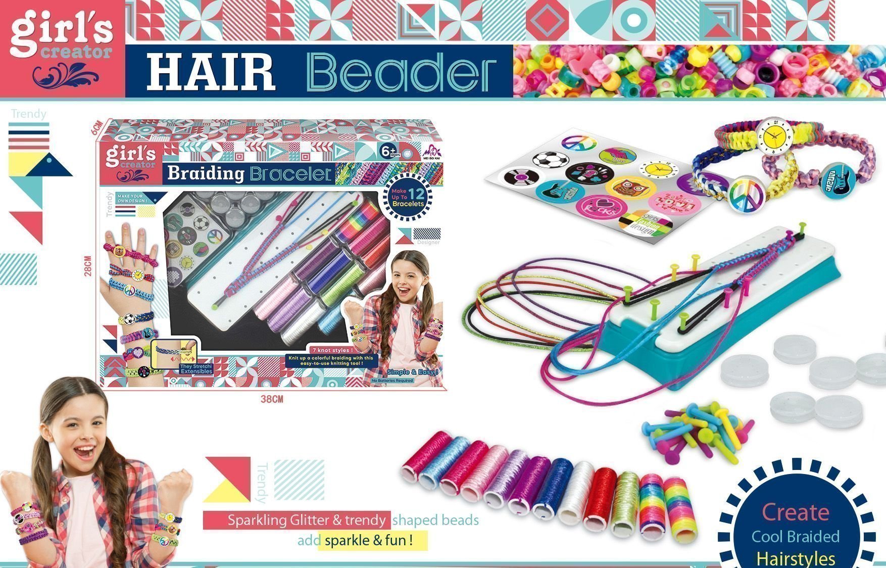 Φωτογραφία προϊόντος: Blue Toys Σετ Ομορφιάς Κατασκευή Βραχιολιών Με Σχοινί (MKM829570)