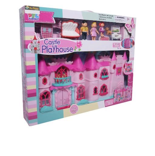 Φωτογραφία προϊόντος: Blue Toys Κάστρο Playhouse Με Έπιπλα, Κούκλες και Αξεσουάρ (MKM021640)