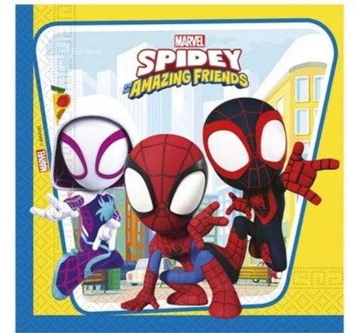 Φωτογραφία προϊόντος: Procos Party Χαρτοπετσέτες Spidey And His Amazing Friends 20τεμ (94878)