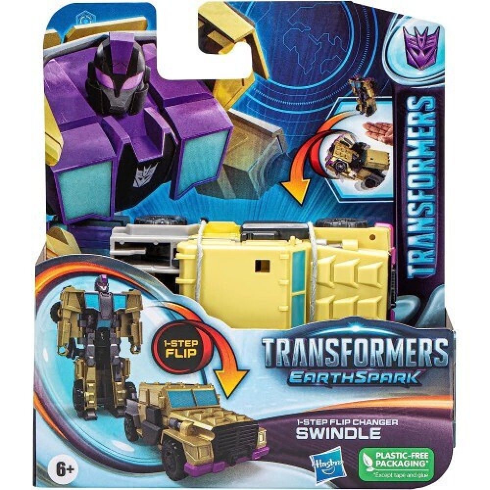 Φωτογραφία προϊόντος: Hasbro Transformers Earthspark 1 Step Flip Swindle (F6719)