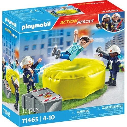 Φωτογραφία προϊόντος: Playmobil Πυροσβέστες Με Στρώμα Διάσωσης (71465)