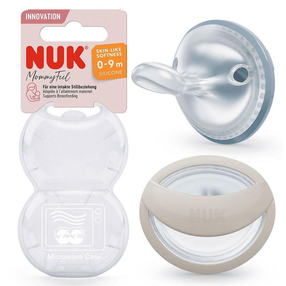 Φωτογραφία προϊόντος: Nuk Πιπίλες Σιλικόνης Mommy Feel για 0-9 μηνών με Θήκη 2τμχ (10730862)