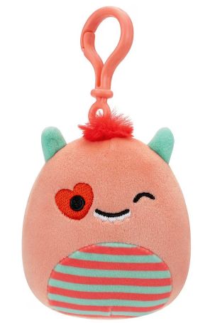 Φωτογραφία προϊόντος: Squishmallows Λούτρινο Μπρελοκ 9εκ Valentine Willet Το Τερατάκι (JWSQ0161-3)